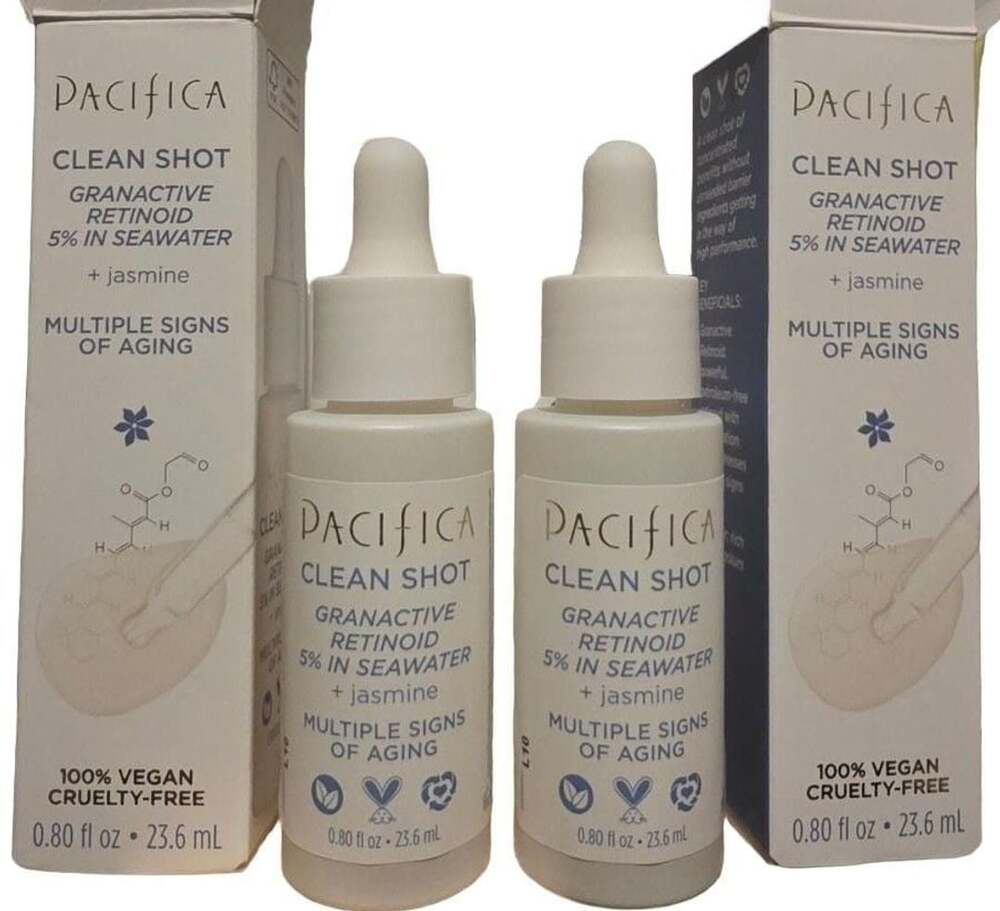 x2-Pacifica Clean Shot Granactive Retinoid 5% in Seawater. 0.80 oz each